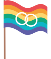 lgbtq flags with rings  png