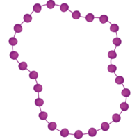 pink mardi gras necklace  png