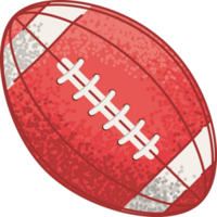 red american football ball  png