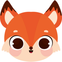 fox face design  png
