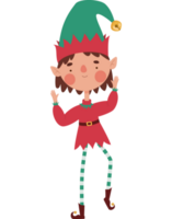 gekleurde elf vrouw vector over- wit png