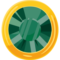 circle emerald design  png