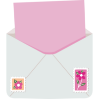 l'amour lettre image avec timbres png