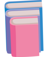 colored books design  png