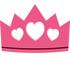 pink crown design  png