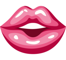 Rosa Lippen Design Über Weiß png