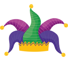 de colores arlequín sombrero terminado blanco png