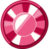 cute gemstone pink isolated icon png
