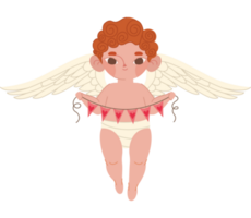 fofa cupido ilustração sobre branco png