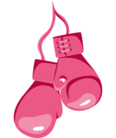 rosado boxeo guantes terminado blanco png