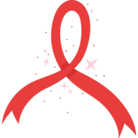 red world aids day ribbon  png