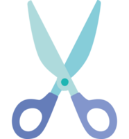 blue scissor design  png