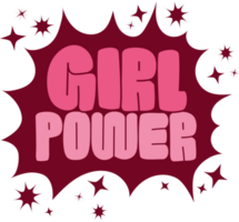 girl power lettering  png