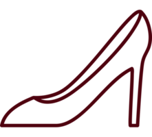 heel silhouette design  png