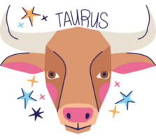 zodiaken taurus konstellation över vit png