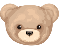 fofa face Urso sobre branco png