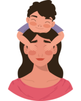 Family love illustration  png