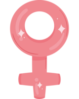 ícone de símbolo rosa feminino png