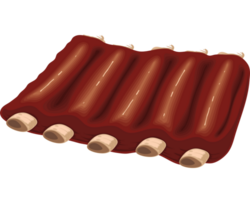 ribs butchery meat food icon png