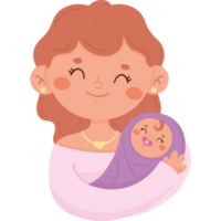 mother and baby love characters png