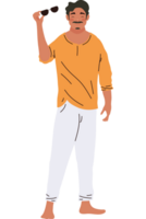 indian man with sunglasses character png