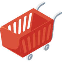 shopping cart marknaden isolerade ikon png