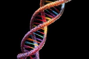 DNA strand. Helix molecular structure. photo