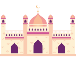 muslim mosque front facade icon png