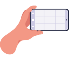 hand taking a photo with smartphone icon png