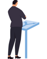 businessman making a decision character png