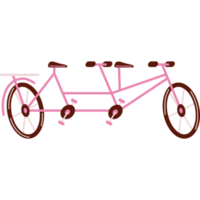 tándem bicicleta deporte vehículo icono png