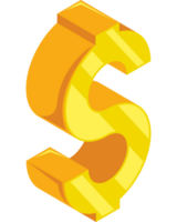 dourado dinheiro dólar símbolo ícone png