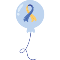 down syndrome ribbon in balloon helium png