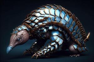 Pangolin cyborg animal illustration photo