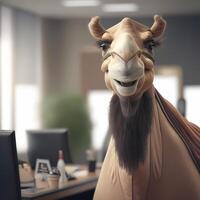 camel wear dressed a businessman photo