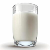 milk in glass design photo