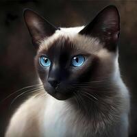 siamese cat illustration photo