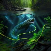 electric eel illustration photo