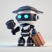 law character robot 3d design photo