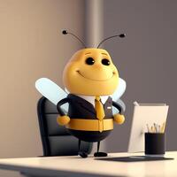 bee wear dressed a businessman photo