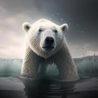 polar bear illustration photo