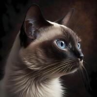 siamese cat illustration photo