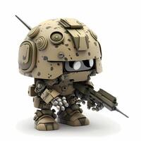 army character robot 3d design photo
