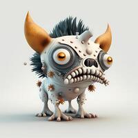 angry monster dog design photo