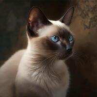 siamese cat illustration photo