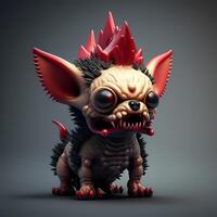 angry monster dog design photo