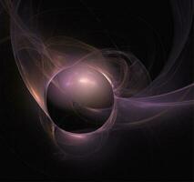 linear purple abstract pattern on black, color digital graphics, background, design photo