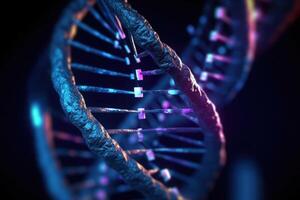 DNA strand. Helix molecular structure. photo
