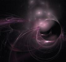 linear purple abstract pattern on black, color digital graphics, background, design photo