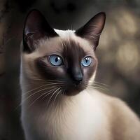 siamese cat illustration photo